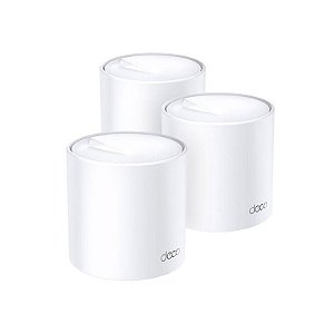 Roteador TP-Link Deco X20 AX1800 Sem Fio (Pacote com 3) - 574MBPS 2.4GHz e 1201MBPS 5GHz - Branco