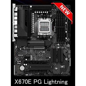 Placa Mãe Asrock X670E PG Lightning AM5 DDR5 com HDMI e DP
