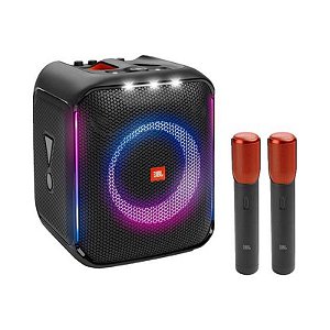 Caixa de Som Portátil JBL Partybox Encore Essential com 2 Microfones Inclusos