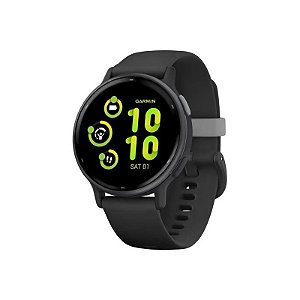 Relógio Garmin Vivoactive 5 Preto - Smartwatch Multisport com GPS e Monitor de Atividade
