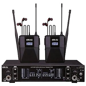 Microfone Uhf Sem Fio Blg Um-2 Para Monitoramento Profissional