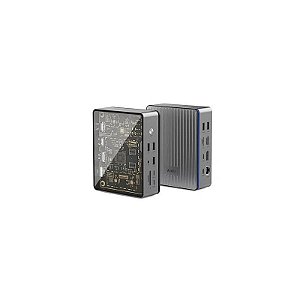 Hub USB-C Wiwu Matrix W1601 16 em 1 - Cinza