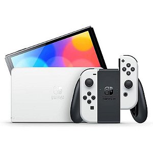 Nintendo Switch Oled 64Gb Versão Japonesa - Branco Com Tela Vibrante E Acesso A Jogos Exclusivos