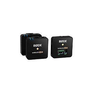 Microfone Sem Fio Rode Wireless Go II 2TX 1RX - Áudio Profissional Portátil