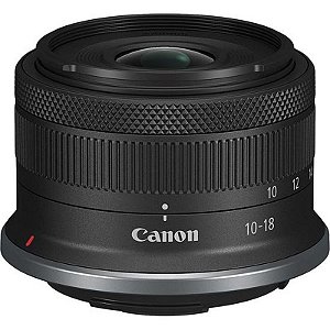 Lente Canon Rf-S 10-18Mm F/4.5-6.3 Is Stm - Grande Angular Para Câmeras Mirrorless