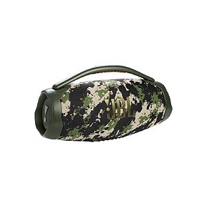 Caixa de Som JBL Boombox 3 com Bluetooth - Camuflagem Militar, IP67 e Recarregável