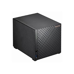 Servidor NAS Asustor Drivestor AS1104T - 4 Baias, 1.4GHz, 1GB RAM, USB, LAN - Preto
