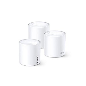 Roteador Mesh TP-Link Deco X60 AX5400 - 3 Unidades - Dual-Band Branco - Alta Velocidade