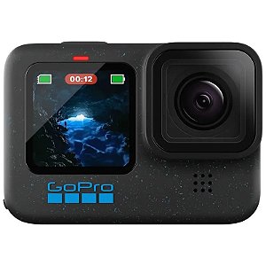 Câmera Ação GoPro HERO12 Black - 4K, Estabilização Avançada, Resistente à Água