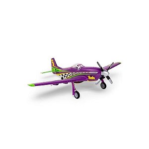Avião Telemétrico FMS P-51 Mustang V2 PNP 1100MM - Modelo Voodoo FMS134PVD