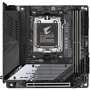Placa Mãe Gigabyte B650I Aorus Ultra AM5 - DDR5, PCI-E, M.2, WiFi, HDMI e USB-C