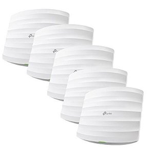 Ponto de Acesso TP-Link EAP245 - Conjunto com 5 Unidades - 1300/450MBPS - Cor Branca