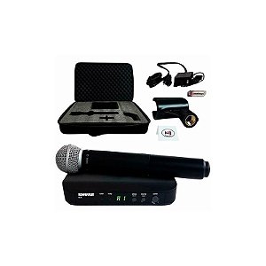 Microfone Shure BLX24 com Cartucho SM58 - Som Profissional e Alta Performance