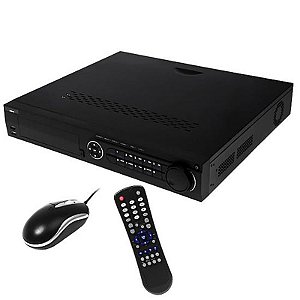 Gravador de Vídeo Digital Vizzion VZ-04UF4 - 4 Canais HDMI/USB/VGA/Ethernet Bivolt - Preto