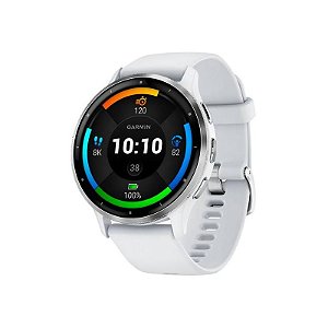 Relógio Inteligente Garmin Venu 3 Aço Inoxidável - Branco/Prata