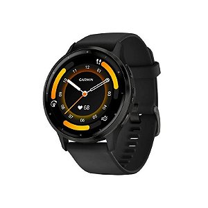 Relógio Smartwatch Garmin Venu 3 Aço Inoxidável Bezel - Preto
