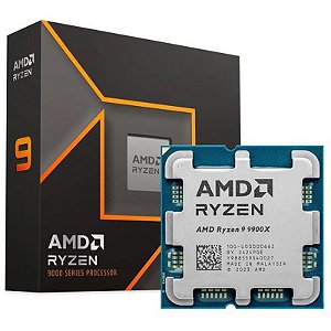 Processador AMD Ryzen 9 9900X AM5 4.4GHz com 76MB de Cache