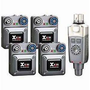 Sistema Sem Fio In-Ear Monitor Xvive U4R4 - Pacote com 4 Unidades
