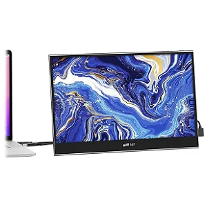 Monitor Portátil Para Celular Pro Touch Preto 1 De Laptop Pixels Glance 15.6 Pol