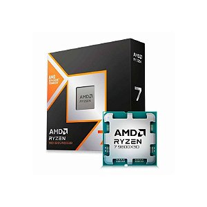 Processador AMD Ryzen 7 9800X3D AM5 8 Núcleos 16 Threads Até 5.2GHz Turbo 104MB Cache