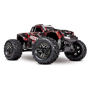 Carro RC Traxxas Hoss 1/10 4WD VXL 3S Monster Tqi - Vermelho Sombrio 900764