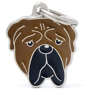 Placa de Identificação para Bullmastiff - Modelo MyFamily Friends MF73BULL