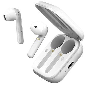 Fone de Ouvido Bluetooth Sem Fio Blu Aria Branco - Modelo WHI-GB