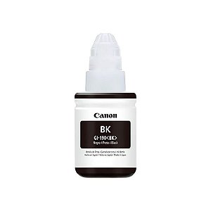 Frasco de Tinta Canon GI-190 para Impressoras Canon Pixma - Preto 135ML