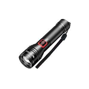 Lanterna USB-C Preto Shark SD-7112 com Bateria Recarga e Design Divertido