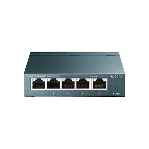 Switch TP-Link TL-SG105 - Hub Gigabit 5 Portas 10/100/1000Mbps de Alta Performance