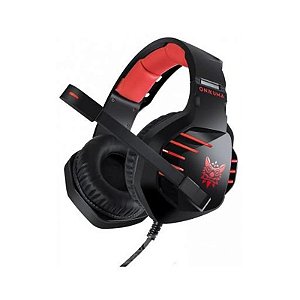 Fone De Ouvido Gamer Onikuma Md-K17 Para Pc/Ps4/Smartphone - Vermelho