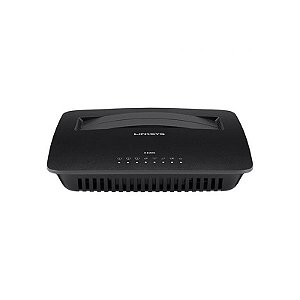 Roteador Linksys N300 300Mbps - Wi-Fi 2.4GHz. 3 Portas RJ45. 1 Porta ADSL2