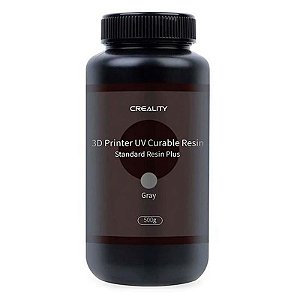 Resina LCD Padrão Plus 500G para Impressora 3D Creality - Plástico Cinza