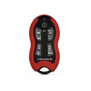 Controle Remoto Universal Stetsom SX2 - Longa Distância 500M - Preto e Vermelho