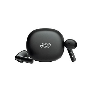 Fone de Ouvido Bluetooth QCY Ailybuds E10 - Sem Fios, Preto, Alta Qualidade de Som