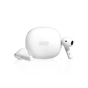 Fone de Ouvido Bluetooth QCY Ailybuds E10 - Conforto e Estilo na Cor Branca