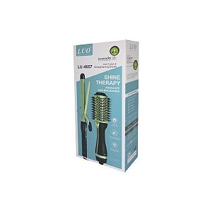 Escova Modeladora 3 em 1 Luo LU-4657 Avocado 220V - Rizador e Alisador 3D