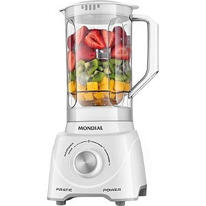 Liquidificador Mondial Patric Power 550W 220V - Eficiente e Prático - Branca