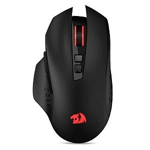 Mouse Sem Fio Redragon M656 Gamer - Preto e Vermelho com Alta Precisão