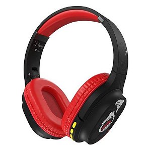 Fone de Ouvido Bluetooth Xtech XTH-D660MK Mickey Mouse - Preto e Vermelho com Microfone