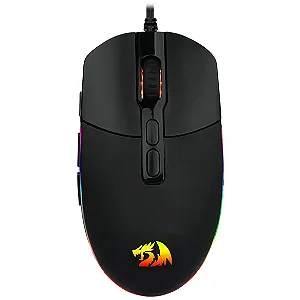 Mouse Gamer Redragon Invader M719-RGB com Fio - Preto