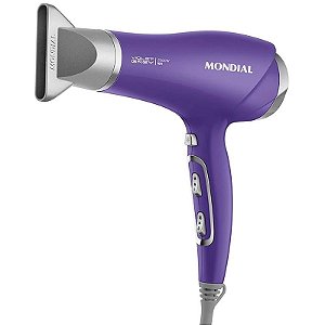 Secador de Cabelo Profissional 2000W Roxo Mondial 120V