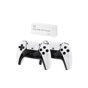 Controle Game Stick M15 Pro para Nintendo e Playstation - 2 Controles - Branco