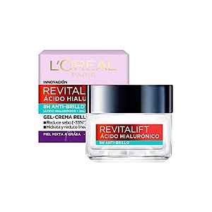 Creme Facial Loreal Revitalift com Ácido Hialurônico - Antirrugas e Antibrilho. 50ml
