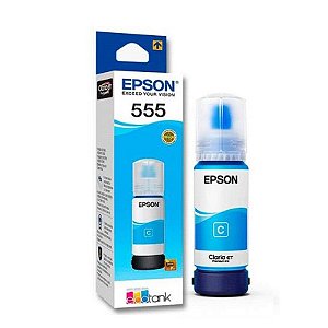 Tinta Epson Ciano T555220 L81XX 70ML - Alta Performance para Impressoras
