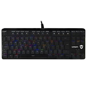 Teclado Mecânico Gamer Satellite GK-501 USB RGB - Preto (Layout Português)