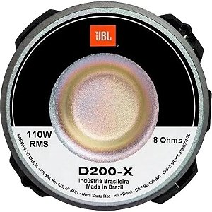 Falante JBL D200-X 8 Ohms 110W RMS - Alto Desempenho para Sistemas de Som