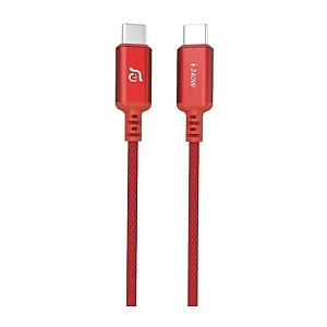 Cabo USB-C para USB-C 240W 200cm Adam Elements CASA P200 - Vermelho