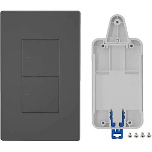 Interruptor Inteligente Sonoff M5-2C-120 com 2 Botões e Bandeja Ajustável para Parede
