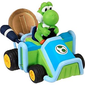 Carrinho Mario Kart Yoshi com Moeda - Jakks Pacific - 69278